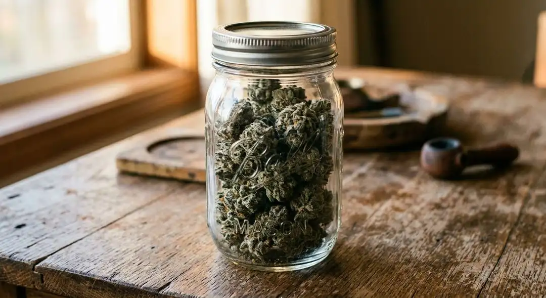 Cured New York Power Diesel cannabis buds showing trichome density, golden pistils and blueberry-citrus terpene-rich surface