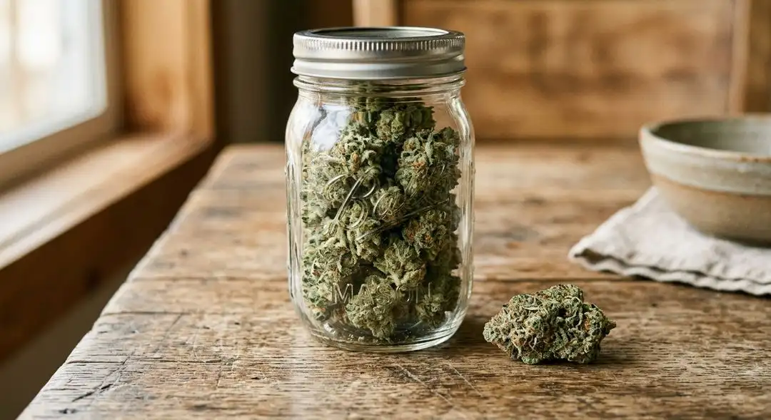 Cured Northern Lights XTRM cannabis buds showing thick trichome coverage and deep green coloring after proper drying